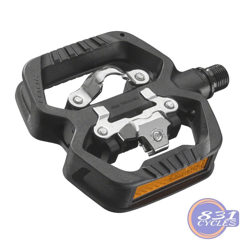 LOOK GEO Trekking Pedals - Single Side Clipless w/ Platform, Chromoly, SPD