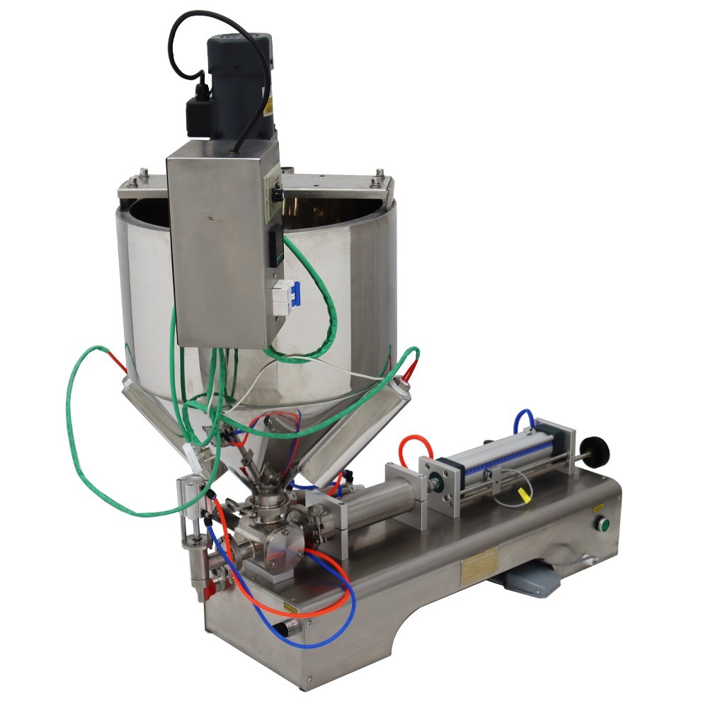 30-300ml Paste Liquid Filling Machine with Heating,Mixing Function Horizontal