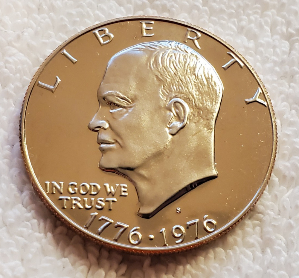 1976-S Proof Eisenhower Dollar - Type 1 (Clad Proof) - US Mint Uncirculated