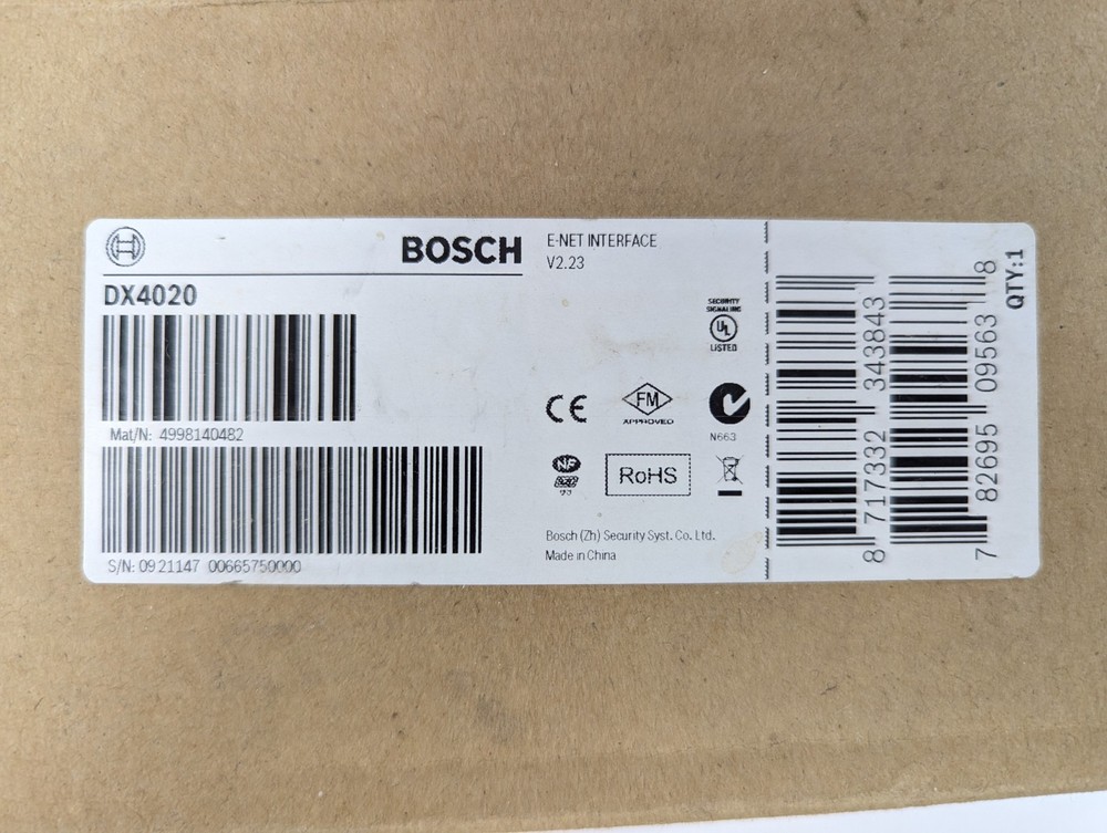 New Bosch DX4020 Conettix Ethernet Network Interface Module