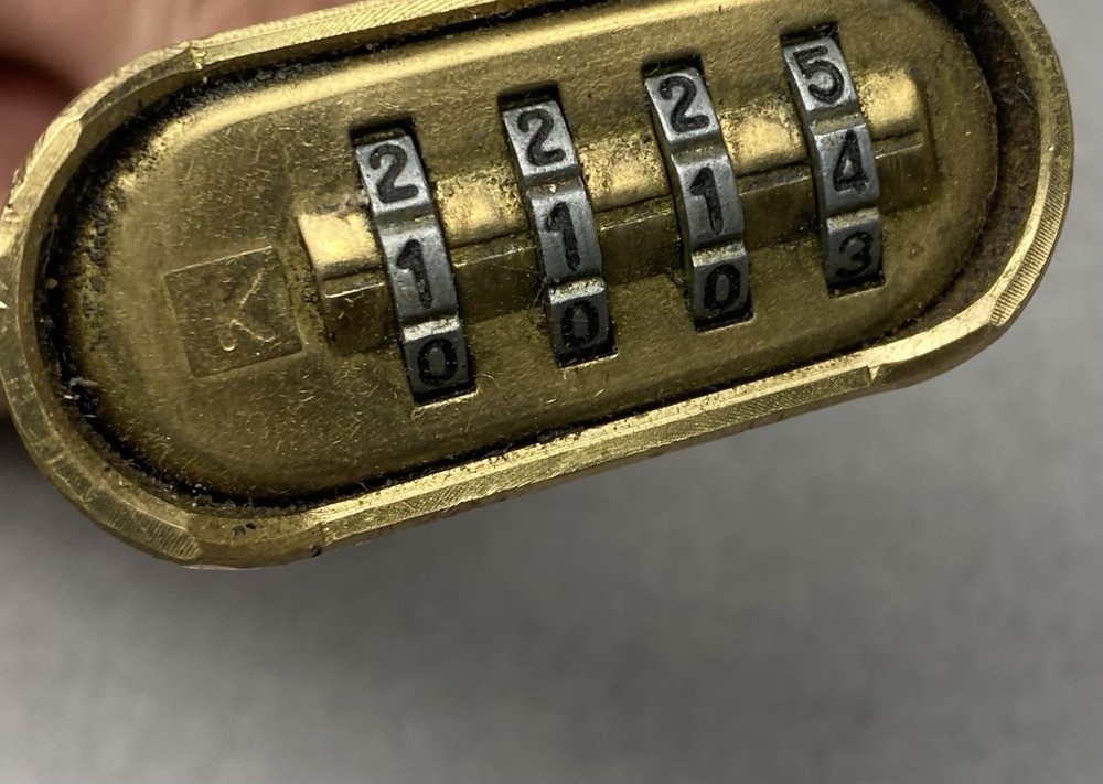 Brinks Combination Lock Used Padlock