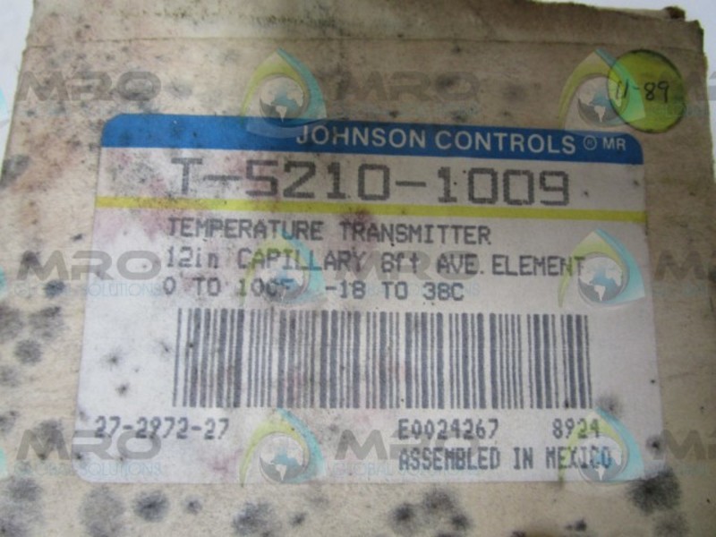 JOHNSON CONTROLS T-5210-1009 TRANSMITTER NSMP