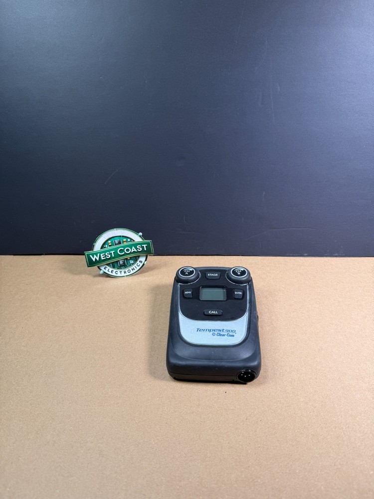 Clear-Com Tempest 900 MHz 4-Channel Wireless Intercom Beltpack Ships Fast!