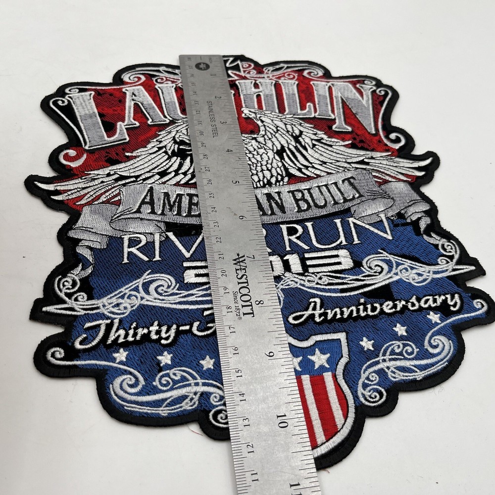 Harley Davidson Patch Laughlin River Run 2013 NOS American Built Eagle 11" x 9"
