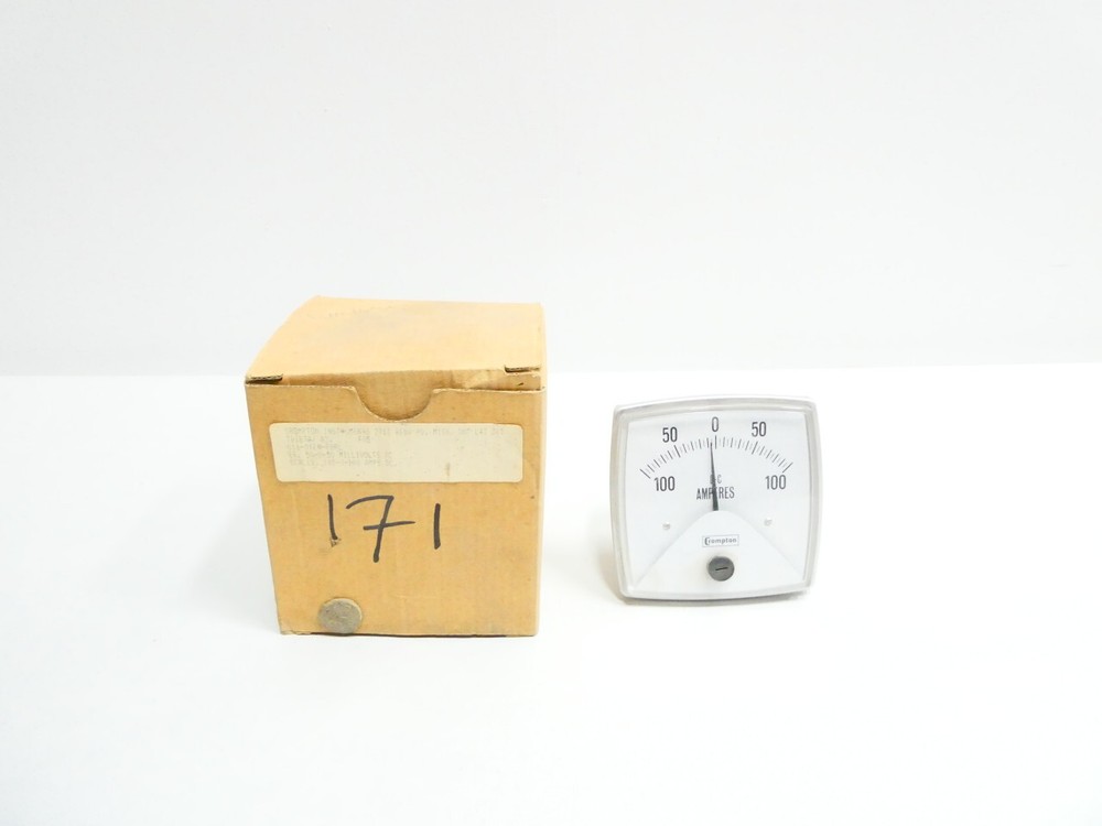 Crompton 016-01CA-GBRL Ammeter 100-0-100a