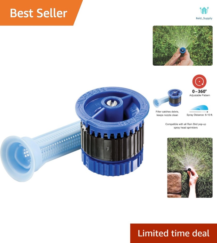 Precision HEVAN10 Spray Nozzle: Adjustable 0°-360° Pattern, 8' to 10' Coverage