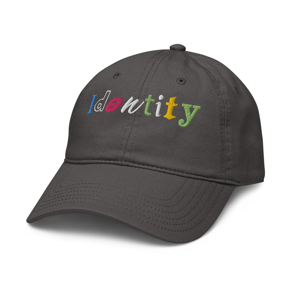 Ripple Junction Identity Cutout Letters Adjustable Baseball Hat, Asphalt Grey...