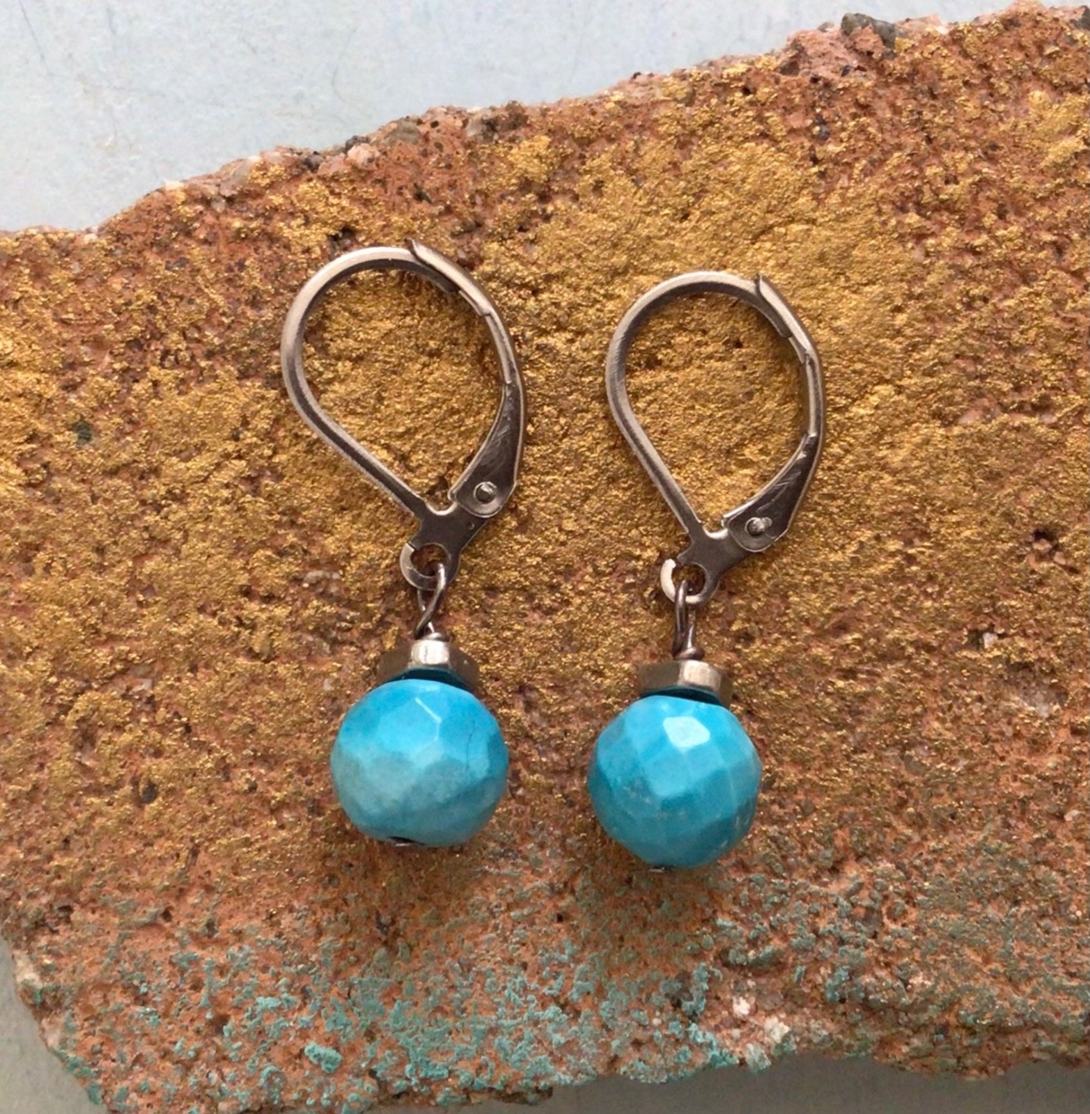 New Turquoise Sundance charm artisan Jewelry handmade earrings