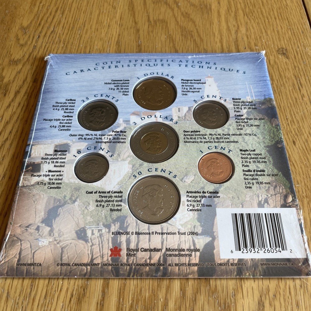 2004 royal canadian mint uncirculated set