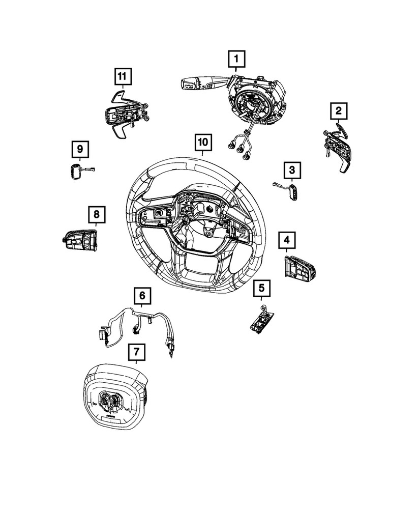 Genuine Mopar Speed Control Switch Left 68526528AC