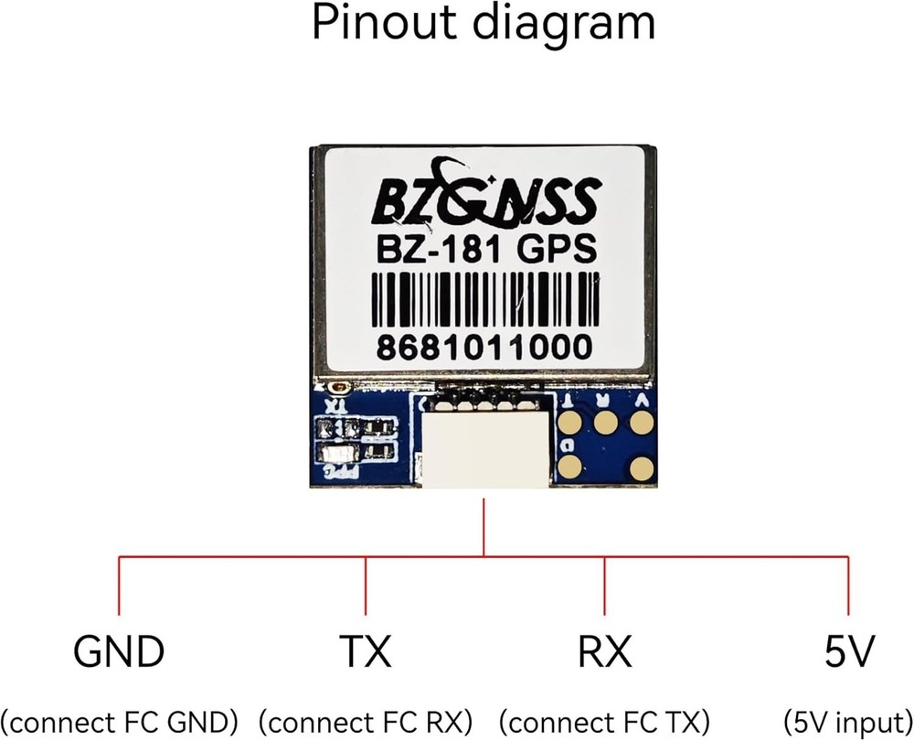 Advanced FPV GPS Module – M10 Dual Protocol, Lightweight for Long-Range Flights