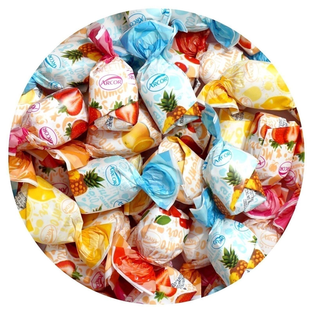 Arcor Fruit Filled Candy, 1 Pound Arcor Candy (Approx. 75 pcs.), Fruit Filled...