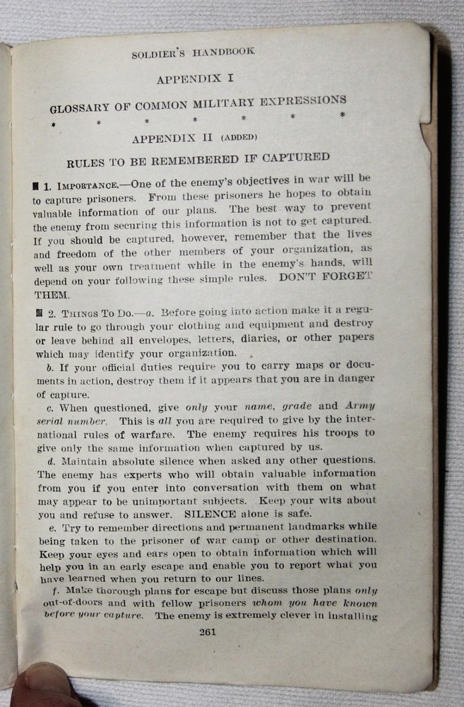 ORIGINAL NAMED WWII 1942 DATED SOLDIER'S HANDBOOK
