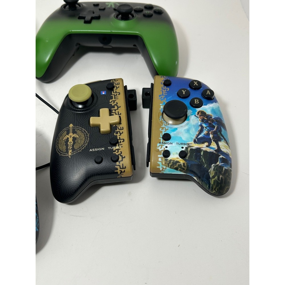 Nintendo Switch Zelda Controller Bundle PDP Rematch HORI Split Pad Pro Headset