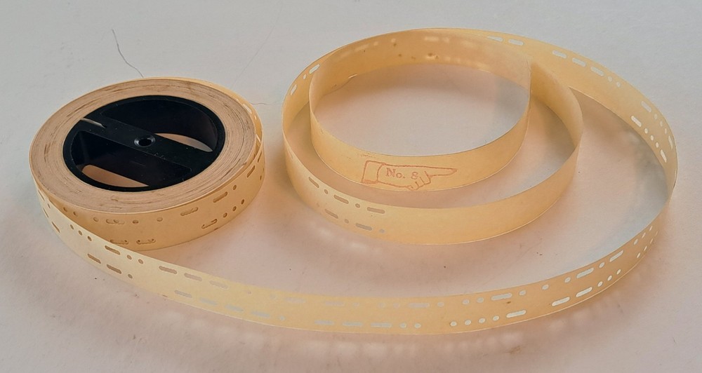 WWII Era Instructograph Continental Morse Code Instruction Paper Tape Reel No. 8