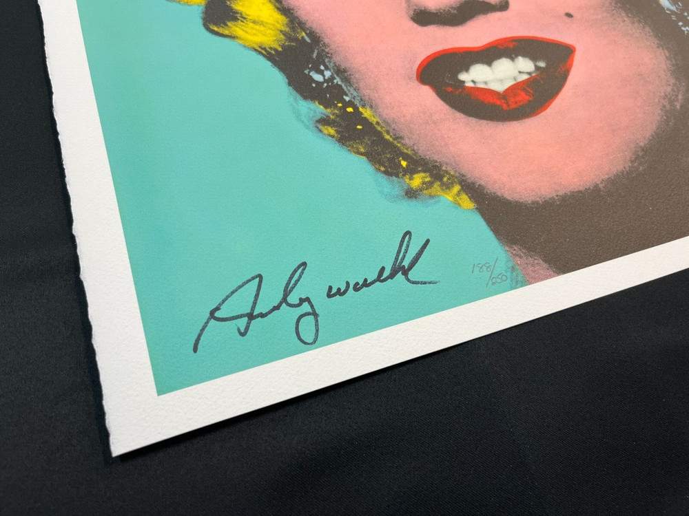 Andy Warhol - Shot Sage Blue Marilyn Lt. Ed. print signed numbered