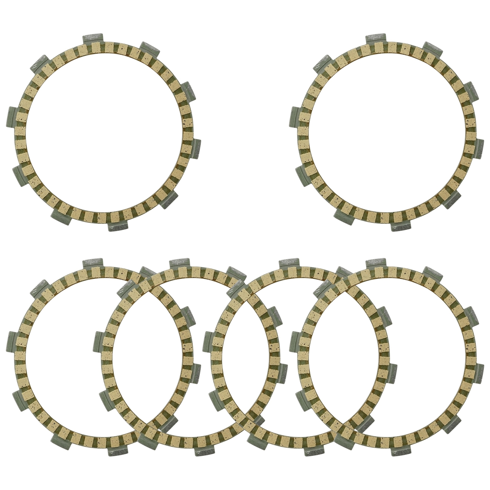 Caltric 36X-16321-00 559-16321-01-00 Clutch Friction Plates kit for Yamaha Qty 6