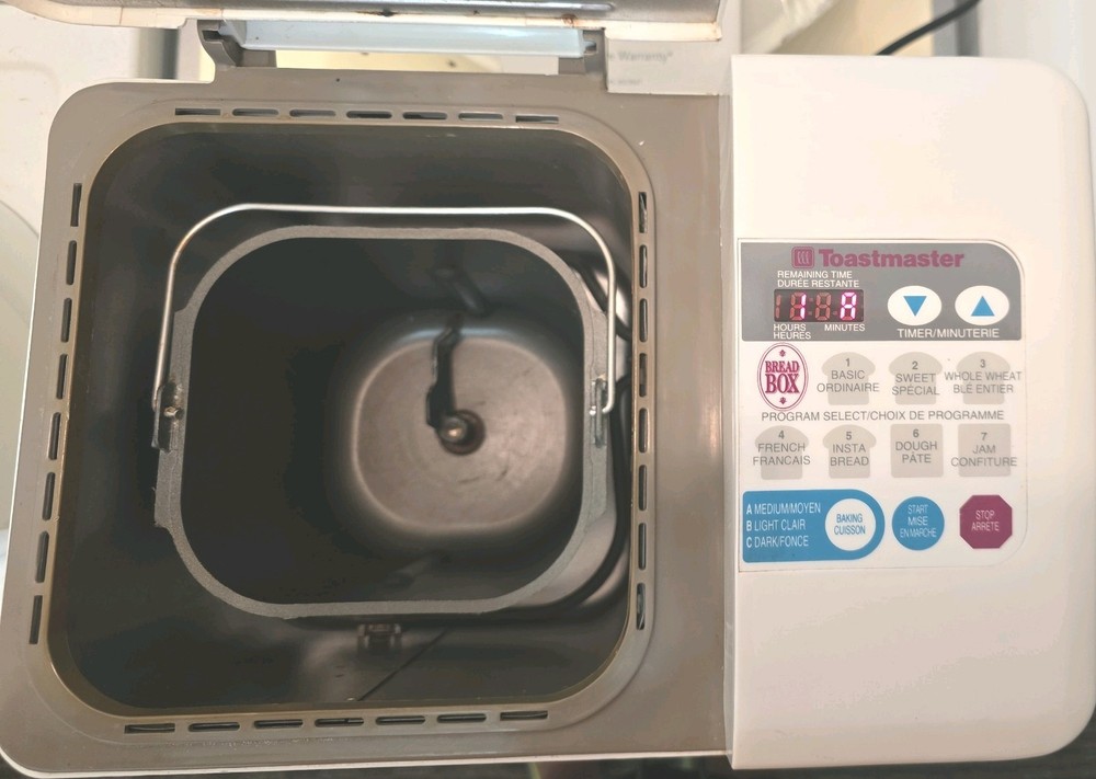 Toastmaster Automatic Bread Maker | Model 1186 | Instruction Book & Recipes