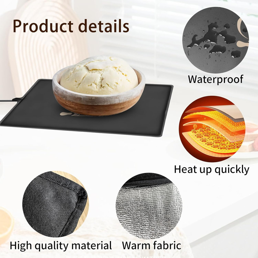 Bread Proofer Mat with Warming Box, Winter Sourdough Dough Proofing Box, for Bre