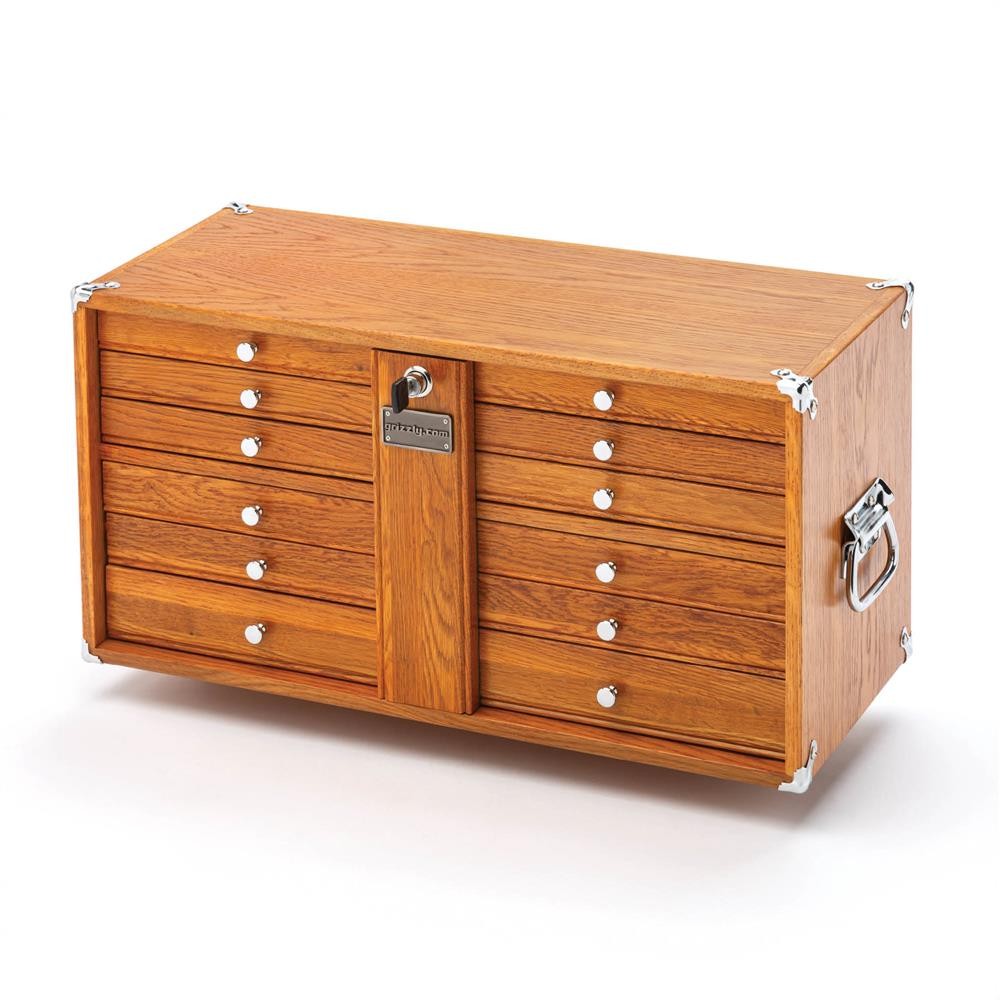 T33967 23" Series 9-Drawer Red Oak Chest of Drawers