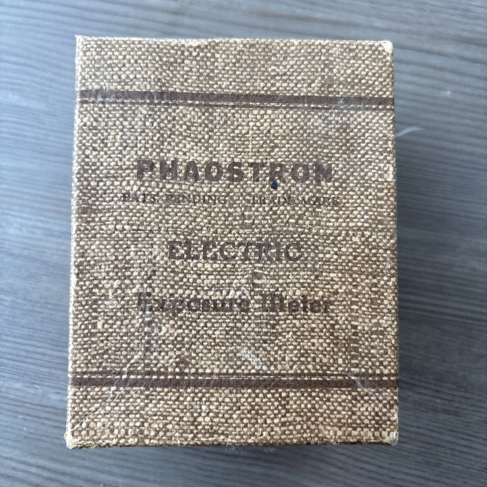Vintage PHAOSTRON Model C Electric Exposure Meter with Instructions & Box