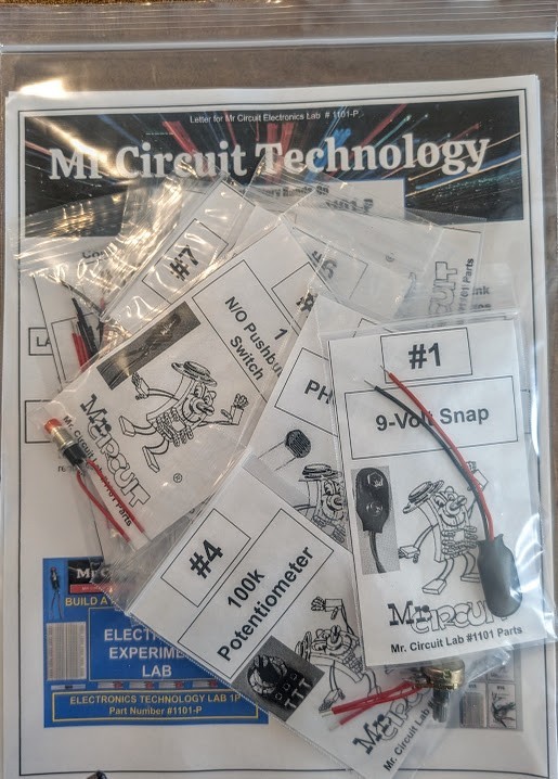 1101-P Basic Electronics and Lab with online lessons and quizzes - Mr Circuit