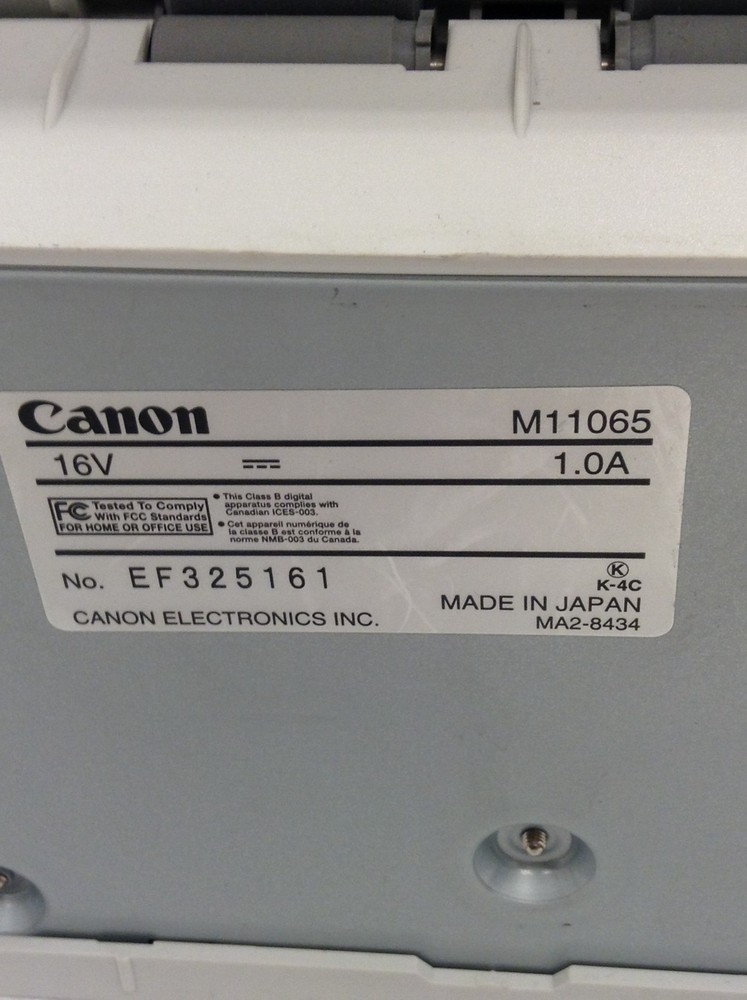 Canon imageFORMULA DR-2010C Flatbed Document Scanner M11065, 7005 Scans, WORKING