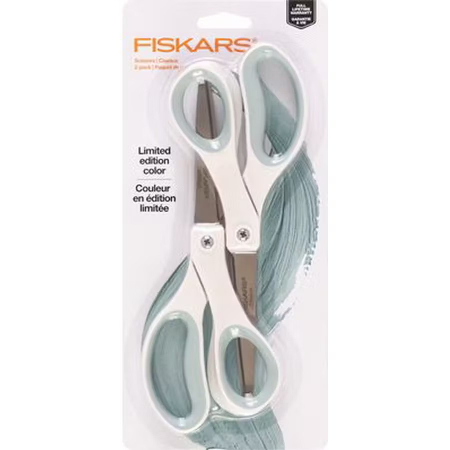 Fiskars Softgrip Titanium Scissors 8" - 2 in package