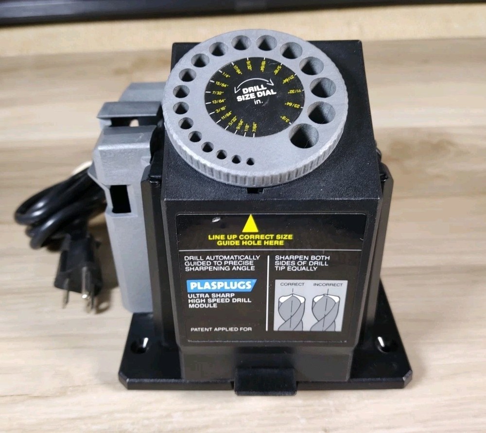 Plasplugs UltraSharp Modular Sharpening System For Drill Bits Scissors Knives ✅