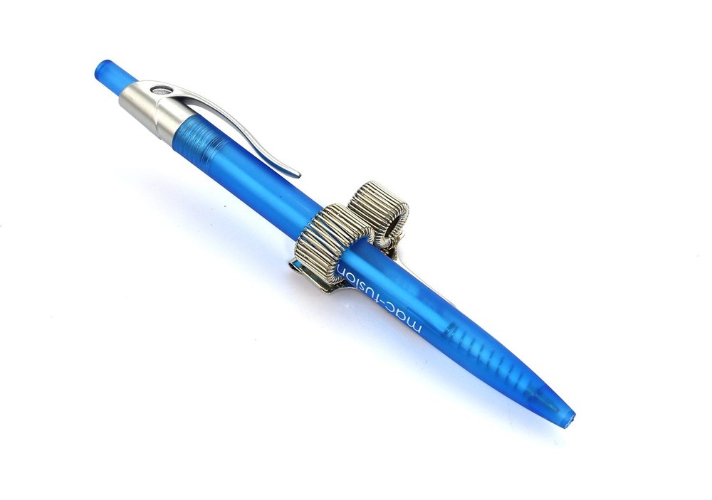Expandable Double Pen & Pencil Holder - Spring-Type Holder with Clip
