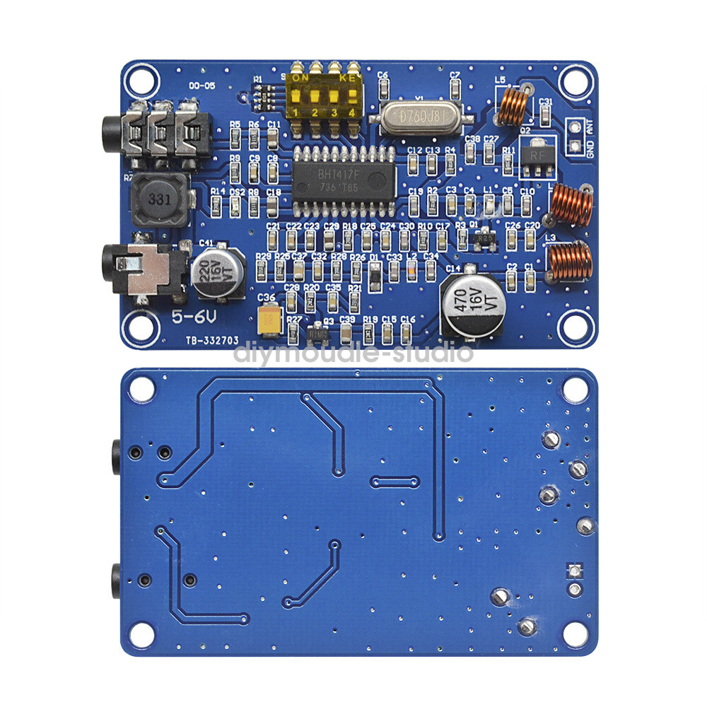 2PCS BH1417 200M 0.5W Radio Station PLL Wireless Stereo FM Transmitter Module