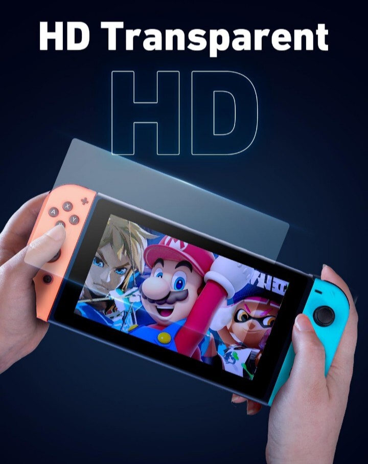 5-Pack Tempered Glass Screen Protector Designed for Nintendo Switch OLED Model