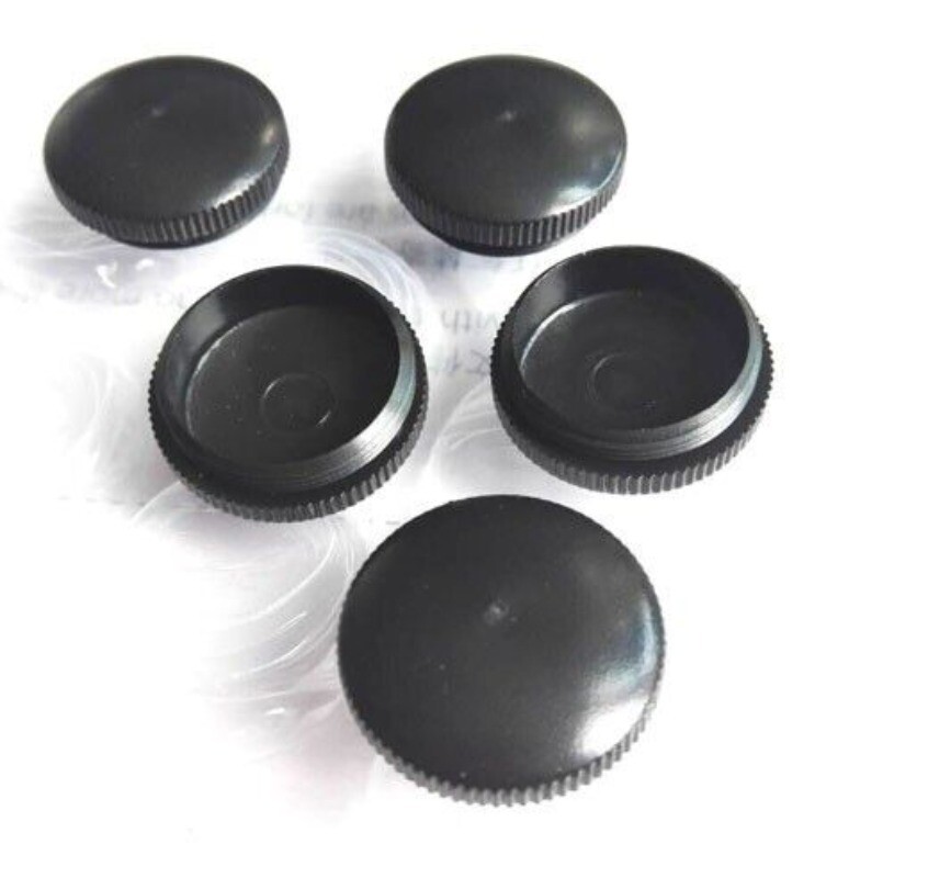 5PCS Plastic Standard Thread Objective Lens Dust Cover for Biological Microscope