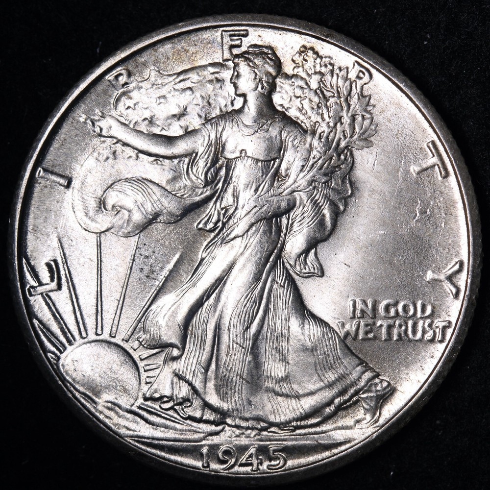1945-D Walking Liberty Half Dollars GEM BU *UNCIRCULATED* MS E307 ZHK