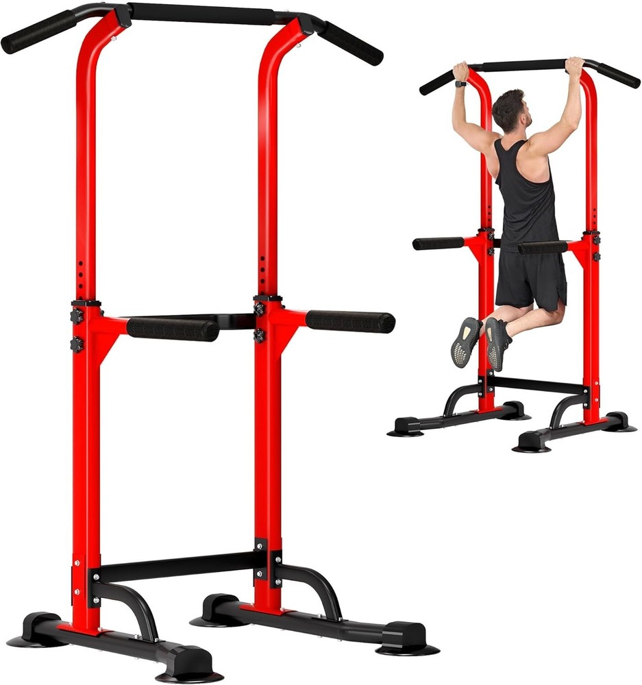 Power Tower Pull Up Dip Station Multi-Function Fitness Equipment Strength