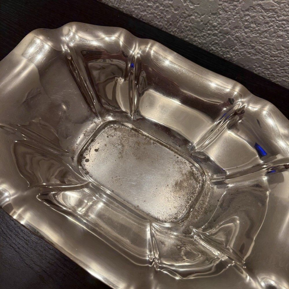 Reed & Barton Salem 1613 Rectangular Footed Vegetable Bowl Silverplate