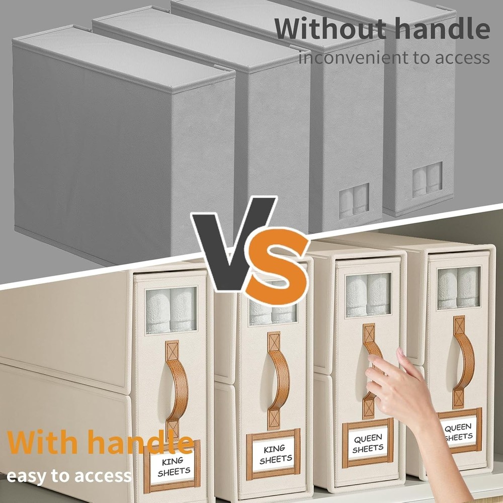 Space-Saving Foldable Bedding Storage for King/Queen Sizes - Stylish & Practical