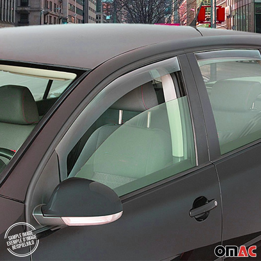 Set Bug Shield Deflector & Window Visor for Mercedes Sprinter W906 2014-18 Smoke