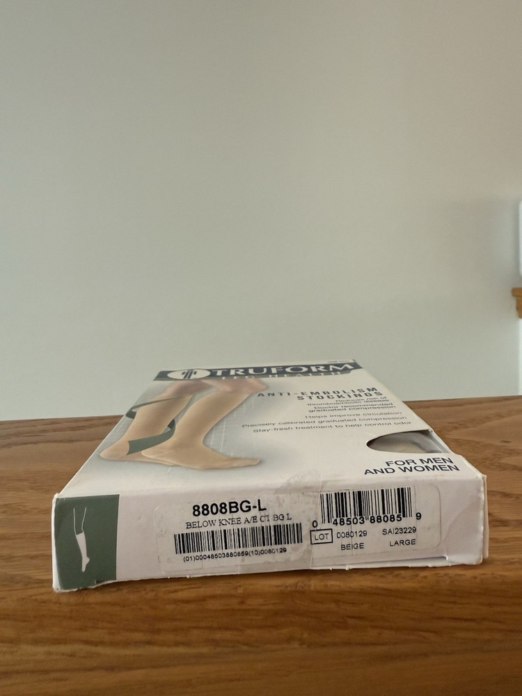 Truform Large Anti-Embolism Below Knee Compression Socks