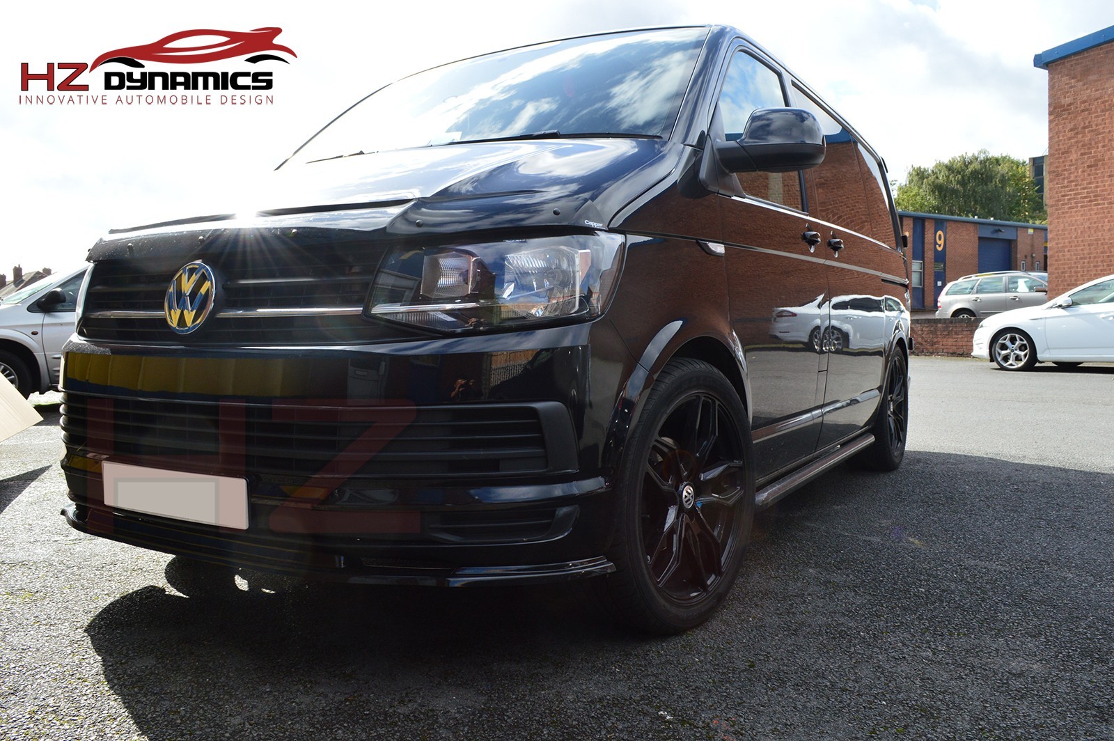 FOR VW TRANSPORTER T6 FRONT LOWER GLOSS BLACK SPLITTER BUMPER LIP SPOILER 15-18