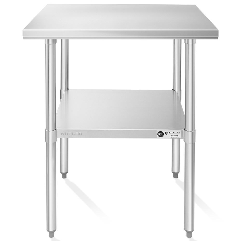 30x30 Stainless Steel Table, NSF Commercial Restaurant Kitchen Prep & Work Table