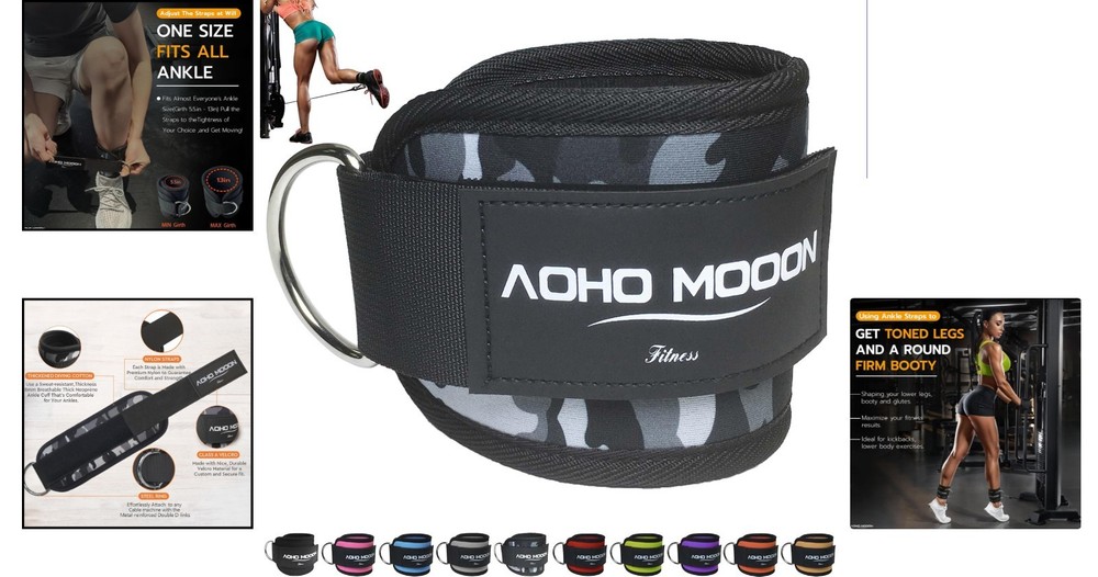 Multi-Functional Ankle Cuffs for Cable Machines - Kickback & Leg Exercises