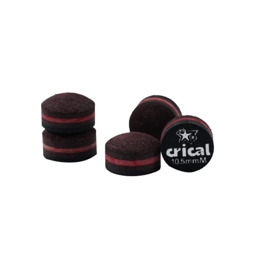 Pool Cue Tips 5 Layer Pool Stick Tips (ardness Soft/Medium/ard) 10.5mm H