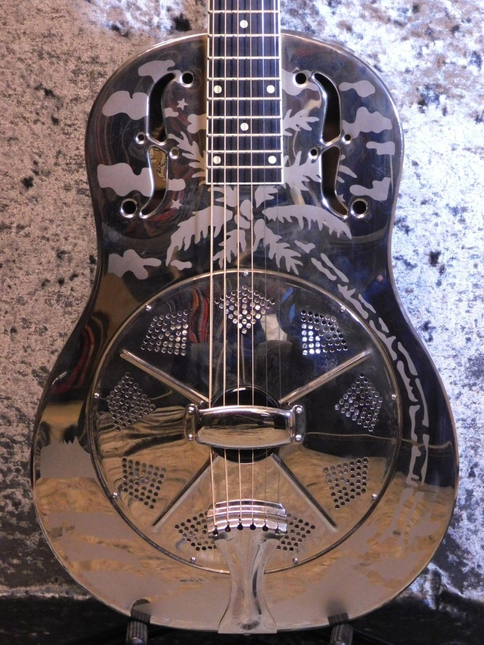 National Style O 2008 silver resonator guitar
