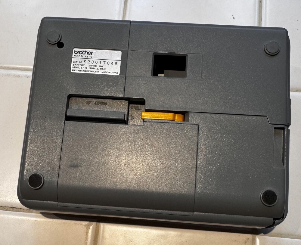 Brother P-Touch Electronic Labeling System Model PT-10 Tested