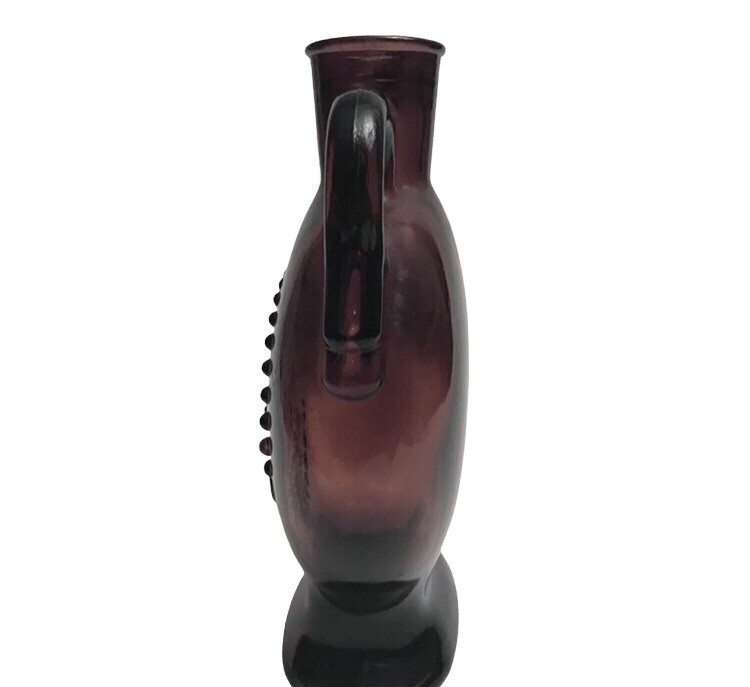 Vintage Mold Blown Amethyst Bottle Pitcher