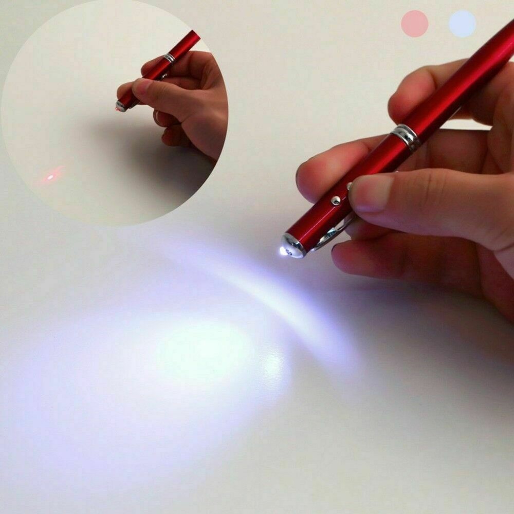 4 In 1 Pointer Stylus Pen Touch Screen Ballpoint for IPhone IPad Tablet PC RED