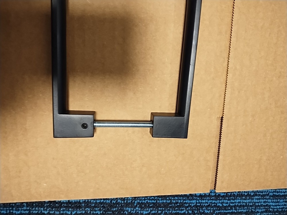 16" Push Pull Door HandleDouble Sided H Shape Sliding Door HandleMatte BlackS...