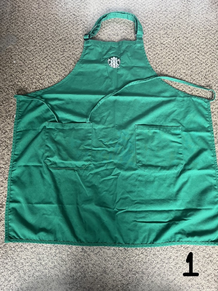 Starbucks Aprons(Green)-Used- All 4 Authentic