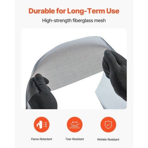 Window Screen Replacement 100 ft × 96 in Window Screen Mesh DIY Adjustable